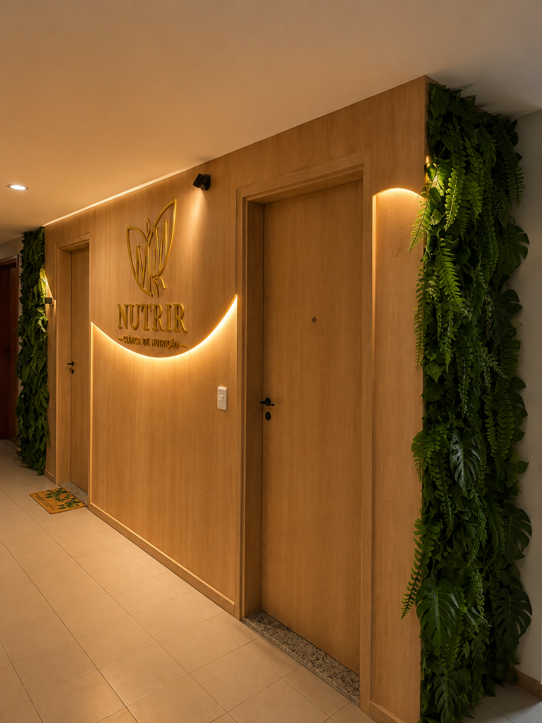 Sala de atendimento com decoração elegante